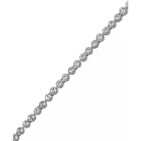 施华洛世奇(SWAROVSKI)小号水晶网球手链女士经典百搭配饰银色金属闪耀水晶手镯