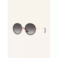 古驰(GUCCI)女士圆形带闪粉 logo装饰时尚潮牌太阳镜配眼镜盒清洁