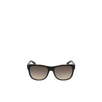 古驰(GUCCI)女款太阳镜黑色金色徽标细节有色镜片时尚百搭配镜修