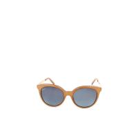 古驰(GUCCI)棕色金色徽标细节太阳镜有色镜片百搭配饰潮流女士眼