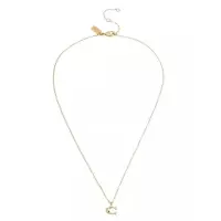 蔻驰(COACH)Coach金 tone字母吊坠可调节项链女士个性化百搭配饰赠礼盒