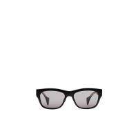 古驰(GUCCI)男款光泽黑醋酸酯镜框太阳镜100%防UVA/UVB纯灰镜片