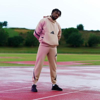 阿迪达斯(adidas)adidas运动长裤男款保暖拼接宽松训练比赛双层防