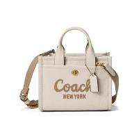 COACH 蔻驰新款牛皮拉链托特包女士春季时尚手提斜挎包