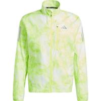 Adidas 男士运动夹克防风透气可回收面料户外跑步外套