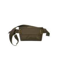 博柏利(BURBERRY)军风刺绣腰包可调式挂带双向拉链开合翻盖口袋男