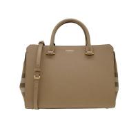 博柏利(BURBERRY)女款真皮Logo单肩包小巧便携时尚百搭配饰通勤手