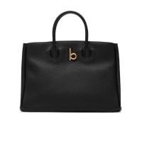 博柏利(BURBERRY)小牛皮女士单肩包复古骑士压花手绘画风百搭配饰