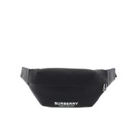 博柏利(BURBERRY)尼龙材质logo印花腰包拉链开合可斜挎多功能休闲