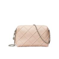 托里.伯奇(TORY BURCH)女士斜挎包羊皮菱格纹编织链条肩带时尚简