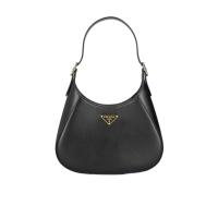 普拉达(PRADA)女士单肩包小牛皮时尚简约金属配件肩带设计购物包