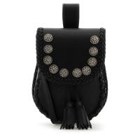 普拉达(PRADA)女士单肩包流苏细节小牛皮时尚优雅休闲包包