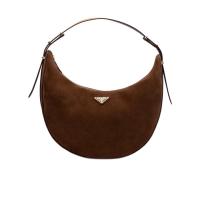 普拉达(PRADA)女士单肩包小牛皮拉链开合时尚简约休闲斜挎包包