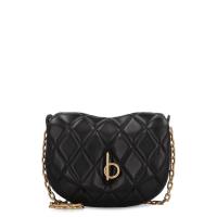 博柏利(BURBERRY)女士单肩包 quilting羊皮翻盖搭扣双层链条斜挎