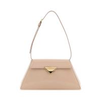 普拉达(PRADA)女士皮质单肩包粉粉嫩嫩百搭配色实用日常通勤手提