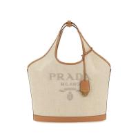 普拉达(PRADA)女士复古帆布手提单肩包休闲百搭配饰潮流多功能斜
