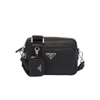 普拉达(PRADA)男士多功能可调节徽标单肩包商务休闲手提斜挎包