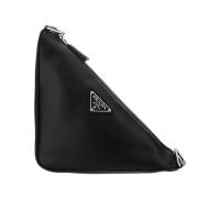 普拉达(PRADA)小容量牛皮压花徽标男士斜挎包多功能内袋通勤手提