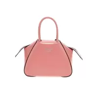 普拉达(PRADA)女士单肩包真皮小巧便携带徽标可调节拆卸肩带日常