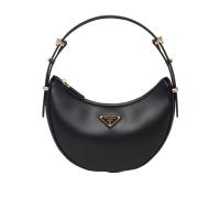 普拉达(PRADA)女士纳帕皮单肩包可调节肩带金属五金件实用百搭配