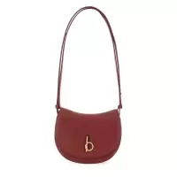 博柏利(BURBERRY)意大利小牛皮女士单肩包精致百搭配饰小巧时尚斜