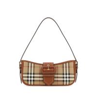 博柏利(BURBERRY)女士印花帆布单肩斜挎包休闲百搭配饰多功能时尚