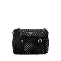 普拉达(PRADA)女士复古再生尼龙斜挎包实用百搭日常通勤单肩手提