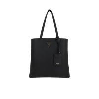 普拉达(PRADA)小牛皮女士单肩包手提斜挎两用金属刻字标志性时尚