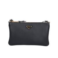 普拉达(PRADA)女士皮革单肩包时尚百搭配饰多功能拉链开合手提斜