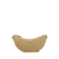 普拉达(PRADA)女士单肩包耐用环保再生尼龙拼接牛皮斜挎包日常通