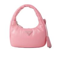 普拉达(PRADA)女士纳帕皮革单肩包小巧便携时尚百搭配饰日常通勤