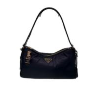 普拉达(PRADA)女士再生聚酰胺徽标单肩包轻便耐用迷你斜挎包出行