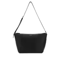 普拉达(PRADA)优质皮革女士单肩包时尚百搭配饰银色金属点缀日常