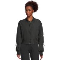 阿迪达斯(adidas)女运动夹克潮流百搭配宽松廓形拼接撞色短款针织