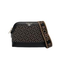 迈克·科尔斯(MICHAEL KORS)女士棉聚酯纤维徽标斜挎包实用百搭配