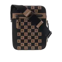 迈克·科尔斯(MICHAEL KORS)男士可用皮质斜挎包可调节肩带实用潮