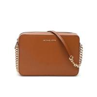 迈克·科尔斯(MICHAEL KORS)棕色真皮方形链条单肩包女时尚百搭配