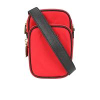 迈克·科尔斯(MICHAEL KORS)红色尼龙女士单肩包可调节肩带拉链开