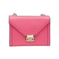 迈克·科尔斯(MICHAEL KORS)粉红色女士牛皮单肩包多层设计金色链