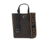 迈克·科尔斯(MICHAEL KORS)女士织物牛皮拼接连帽单肩包小巧便携