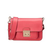 迈克·科尔斯(MICHAEL KORS)红色真皮单肩包金属硬件多隔层实用百