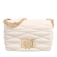 FURLA高质感奶油色链条肩背包女款百搭配饰商务休闲手提斜挎包