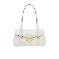 迈克·科尔斯(MICHAEL KORS)奶白单肩包翻盖开合拉链隔层低调金属