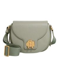 FURLAFurlaLotusMini单肩包女绿色皮革百搭翻盖可调节肩带手提斜