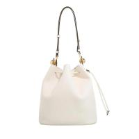 FURLAFurla女士高奢单肩包白金拼接连帽抽绳桶包日常通勤百搭斜挎