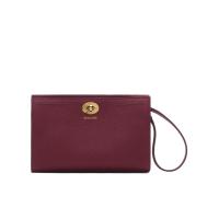 博柏利(BURBERRY)小牛皮女士单肩包时尚手绘边点缀金属配件百搭日