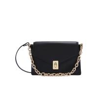 FURLA女士翻盖单肩包时尚百搭配饰金属扣简约休闲手提斜挎包