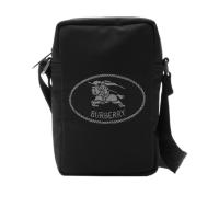 博柏利(BURBERRY)骑士风格金属装饰可调节肩带男士手机包户外实用