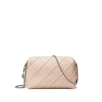 托里.伯奇(TORY BURCH)羊羔皮拼接连肩链条包女士斜挎包小巧链条