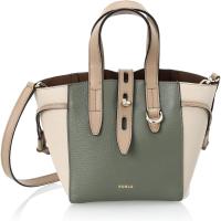 FURLAFURLA净网系列女士牛皮拼接连帽托特包柔软百搭配色斜挎包